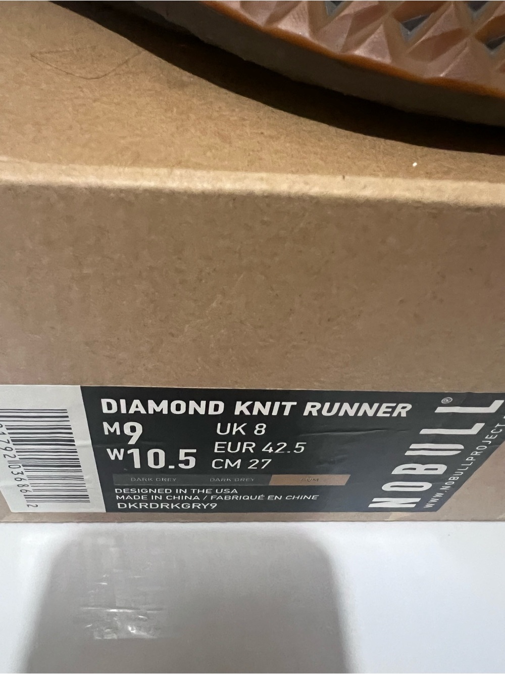 Diamond Knit Runner Label